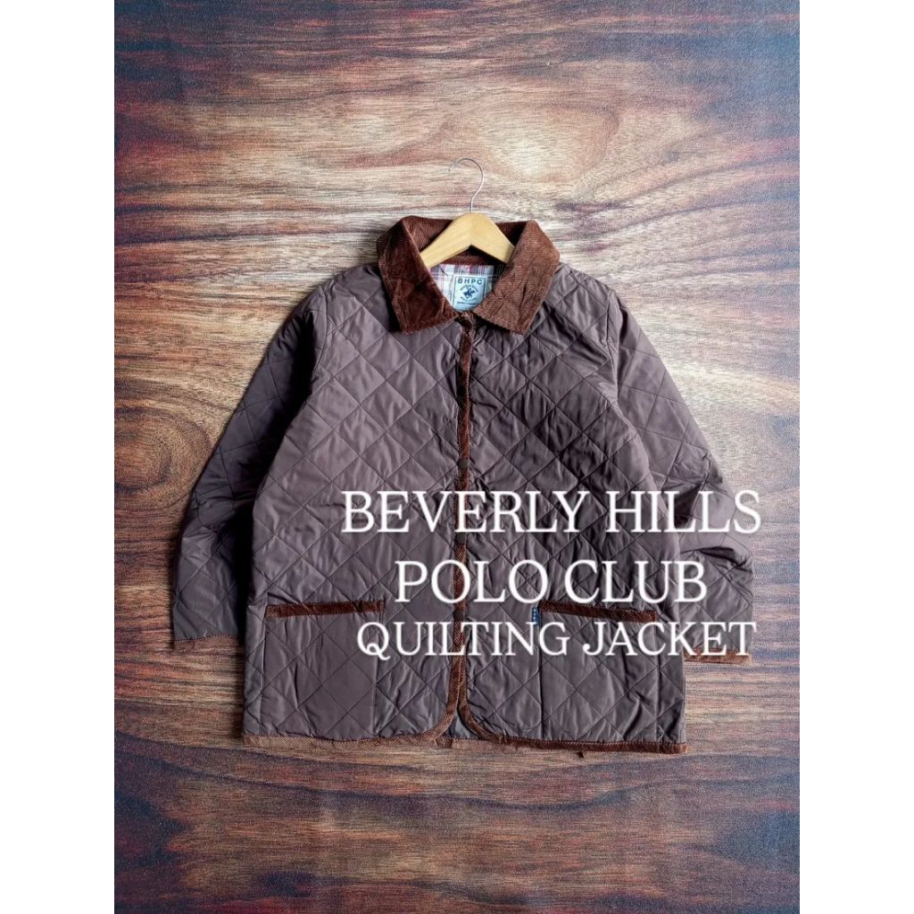 JAKET BEVERLY HILLS POLO CLUB QUILTING KERAH CORDUROY LIST CORDUROY PRIA/UNISEX SECOND PRELOVED