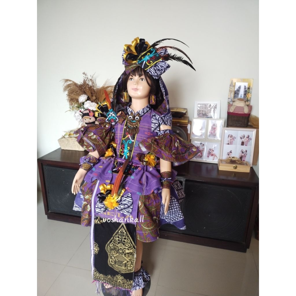Dress anak batik premium songket mix parangkusumoo  etnix Nusantara Wastra