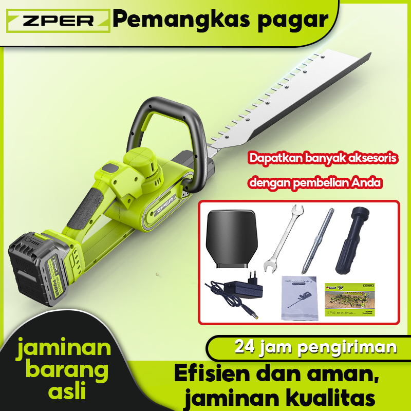 ZPER Mesin Potong Rumput Dahan Cordless Bunga Gergaji 100%ORI Baterai Listrik Kayu Tanaman Trimmer