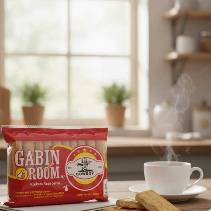 Gabin Room Crackers Milk Flavour - Gabin Room Krekers Rasa Susu Cowboy Brand  exp. date 11.2026