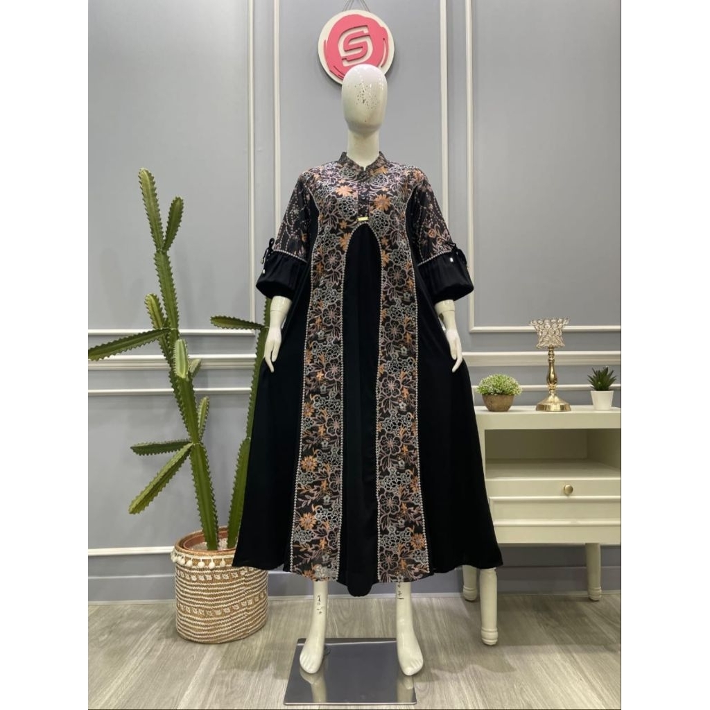 MIDI DRESS SALVINA ORIGINAL MUSLIM WANITA