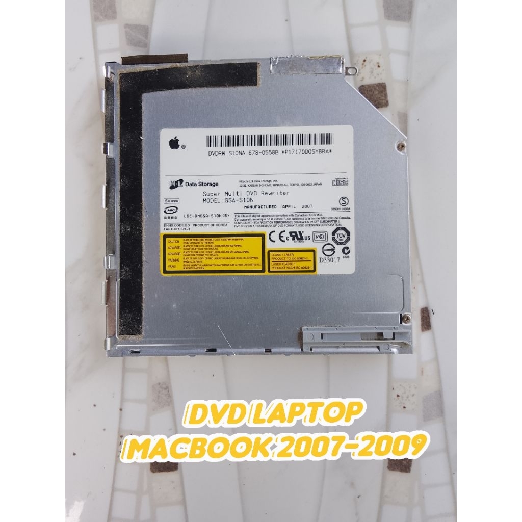DVD Laptop Macbook 2007-2009