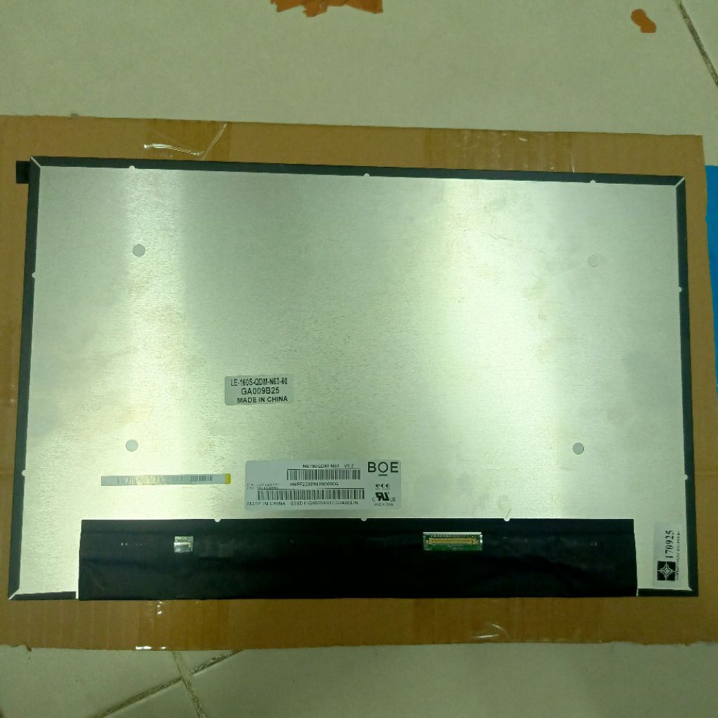 NE160QDM-N63 LAYAR LED LCD LAPTOP THINKPAD E16 G1 T16 GEN 1 P16s 1ST 21BV 21BW 21CH 21BT 21BU 21JN 2