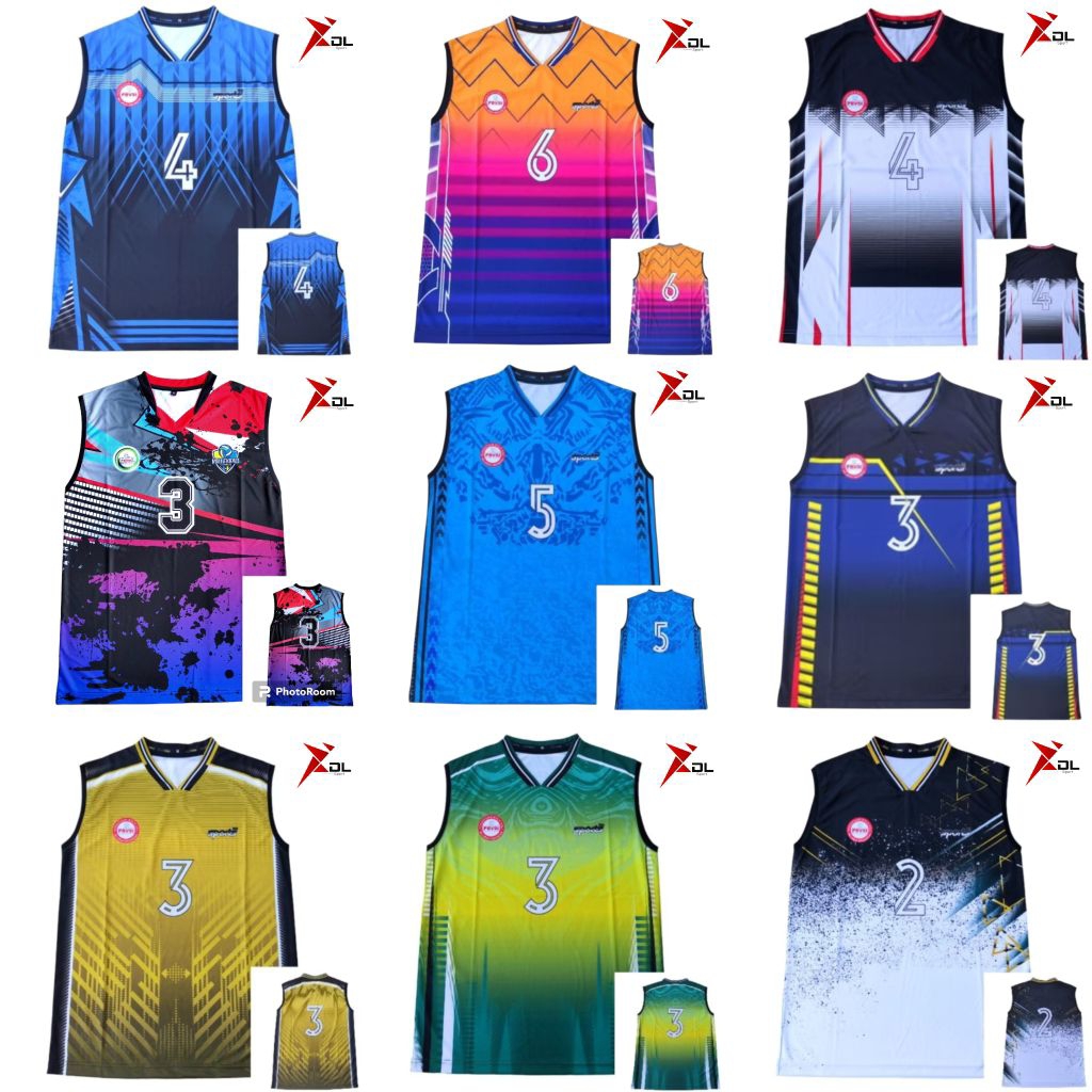 Jersey voli singlet pria/Kaos voli singlet cowo/Baju Voli full printing terbaru