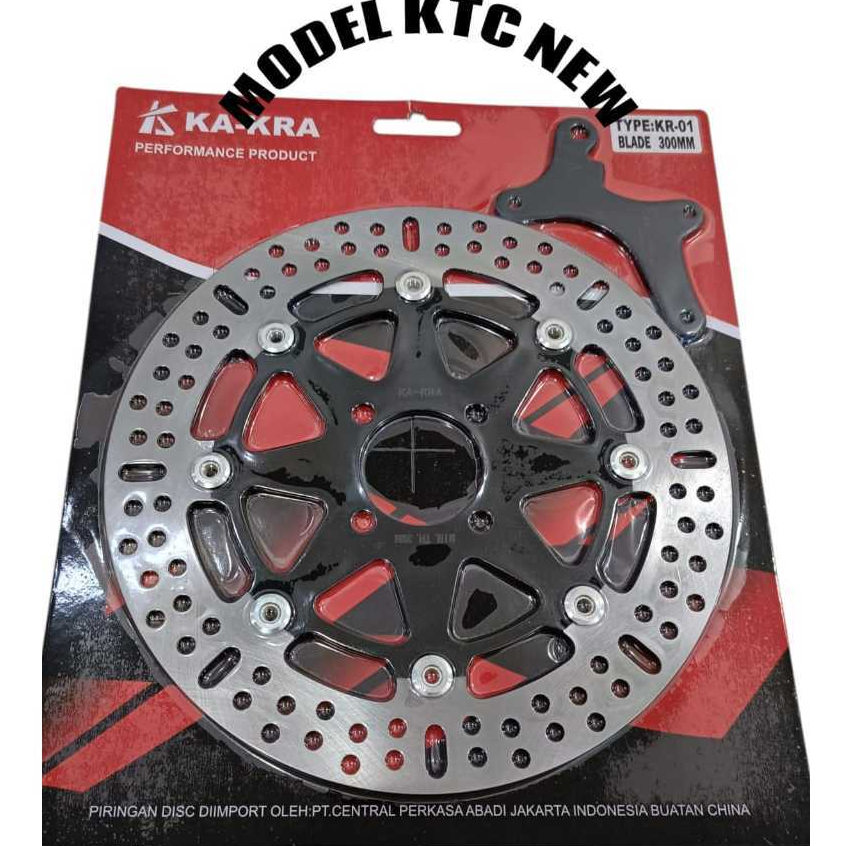 Disc Brake Mos 300mm Plus Breket Piringan Cakram Depan Variasi Motor Kharisma Karisma Supra x Supra 