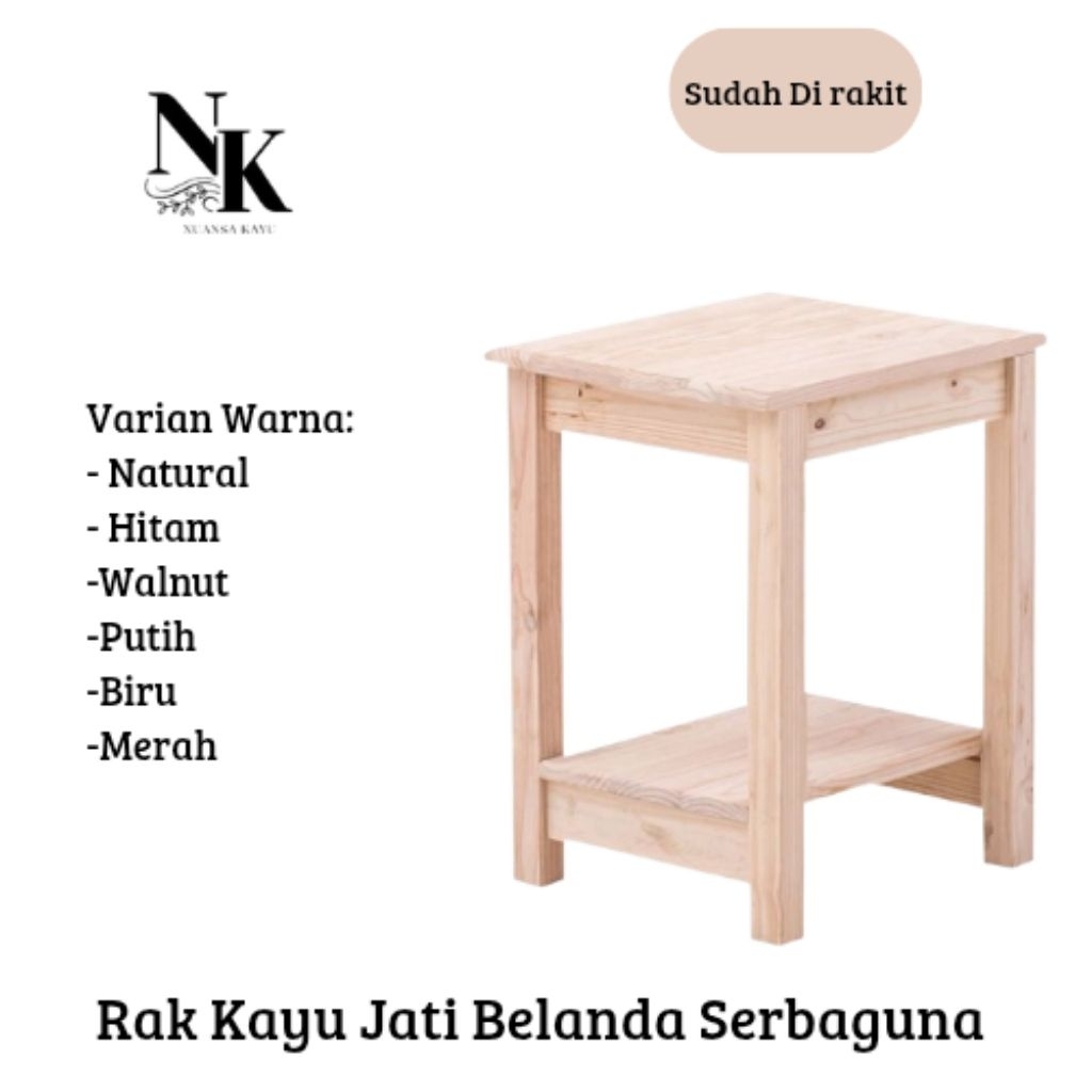 Rak Kayu Serbaguna/ Rak Susun kayu/ Rak Aquarium/ Rak Samping