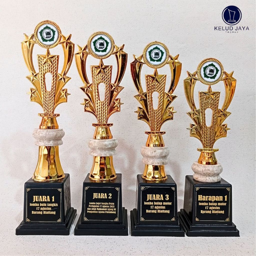 Piala Juara 1234 Marmer Tinggi Variatif