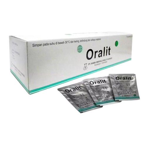 Oralit 1 box 100 sachet original
