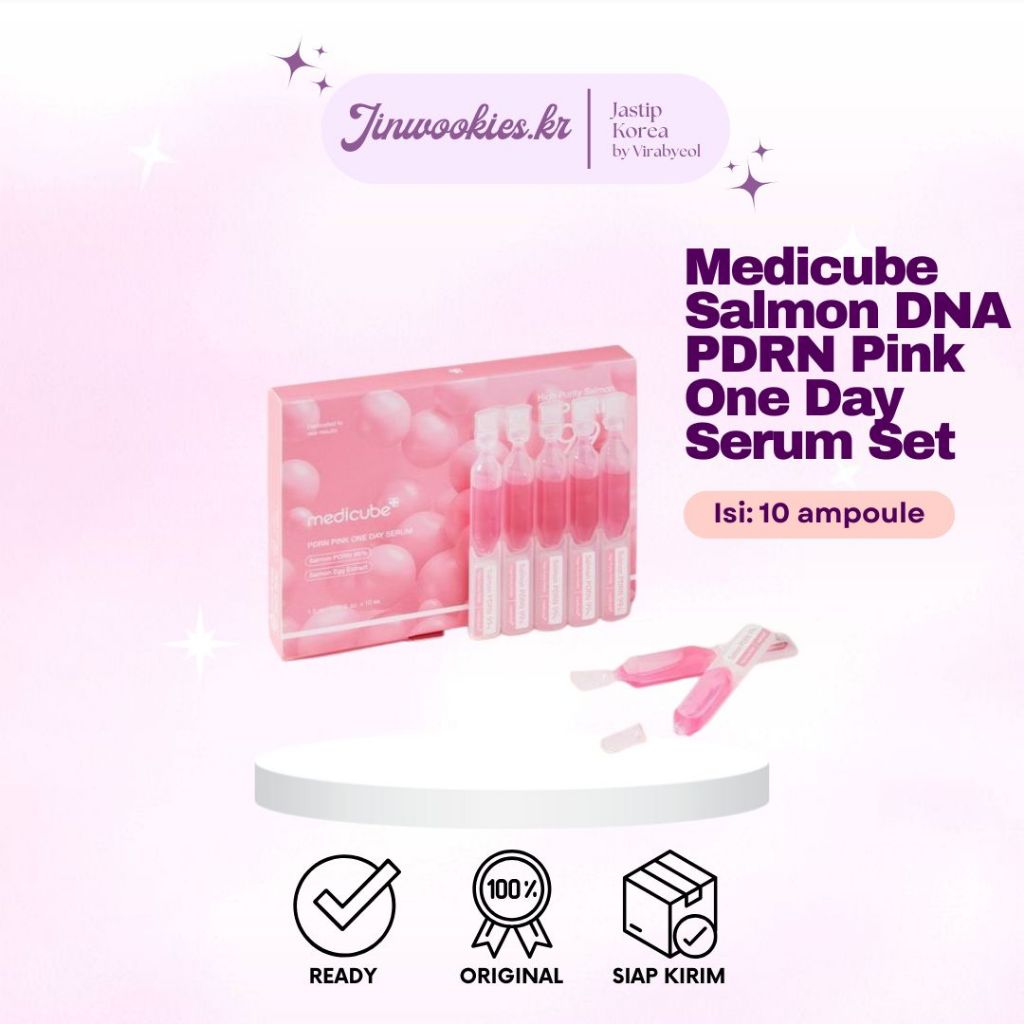 [READY STOK] Medicube PDRN Pink One Day Serum Salmon PDRN 99%
