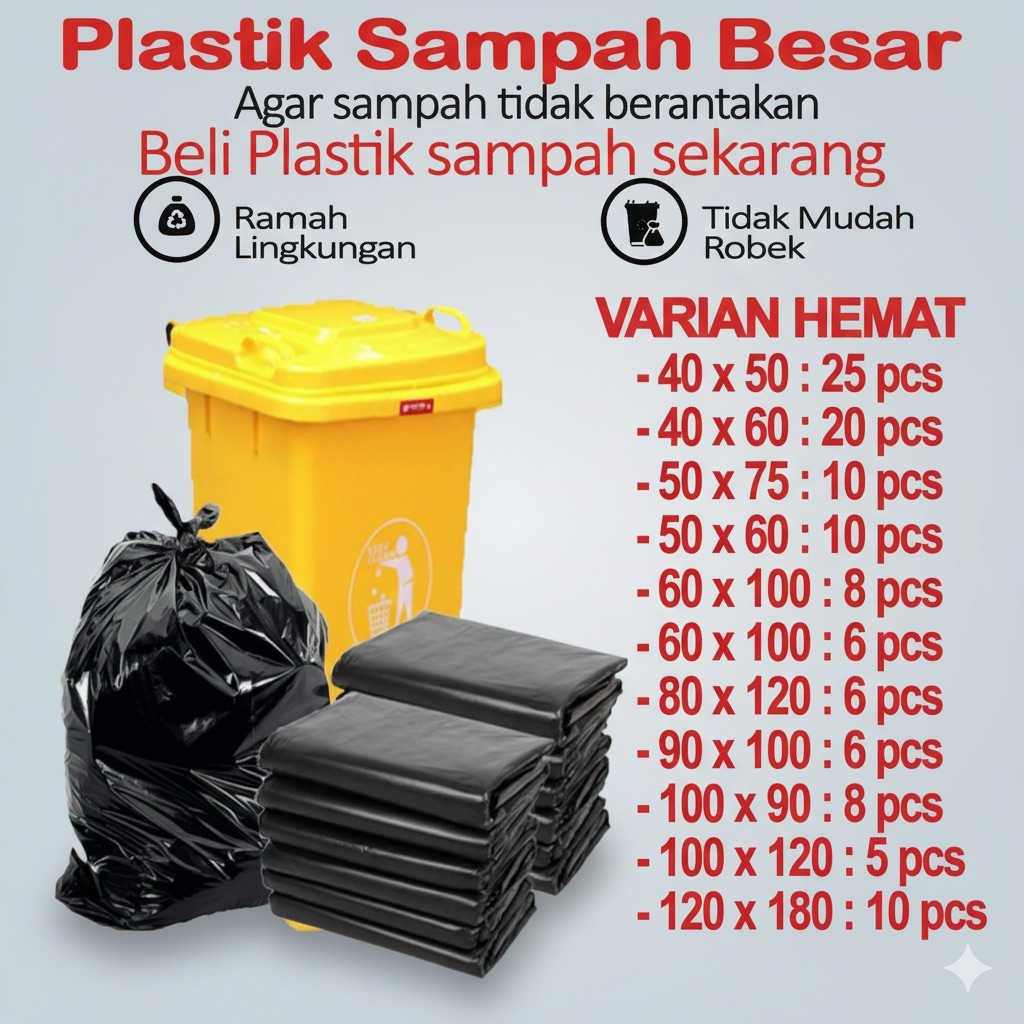 Kantong Plastik Sampah Besar | TrashBag pack