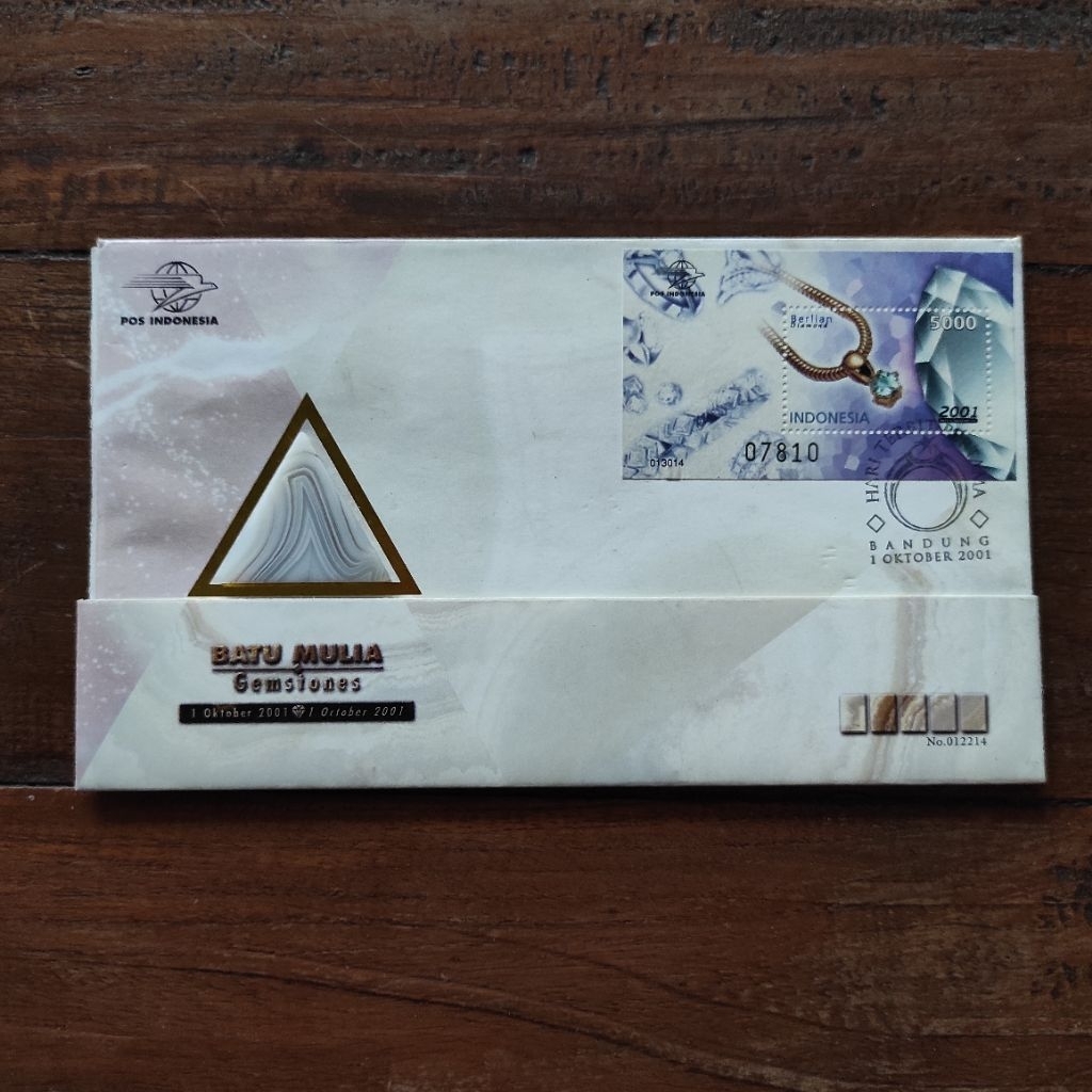 sampul hari pertama (SHP) batu mulia