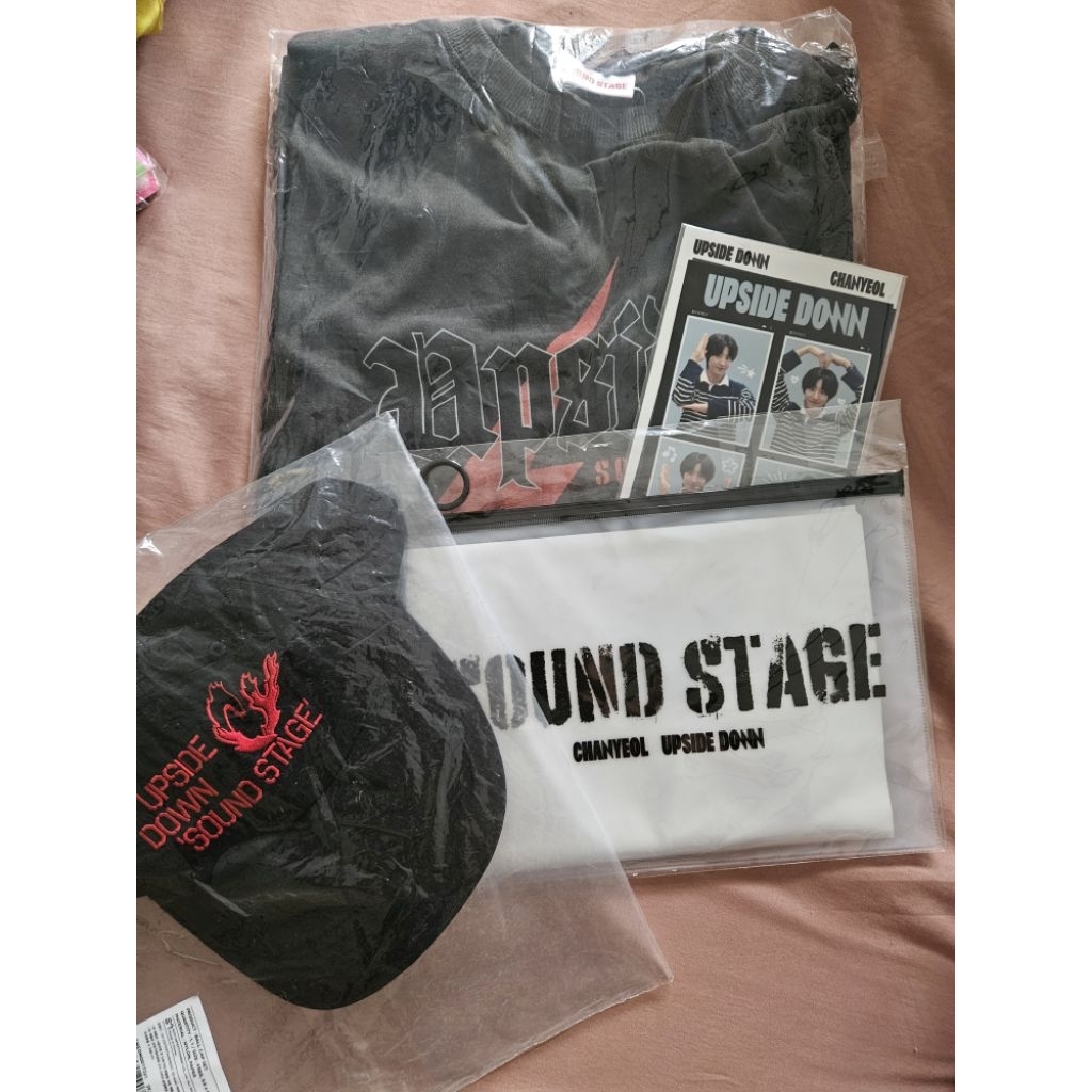 exo chanyeol upside down md merch official t shirt cap 4 cut photo set slogan no pc pcy loey sound s