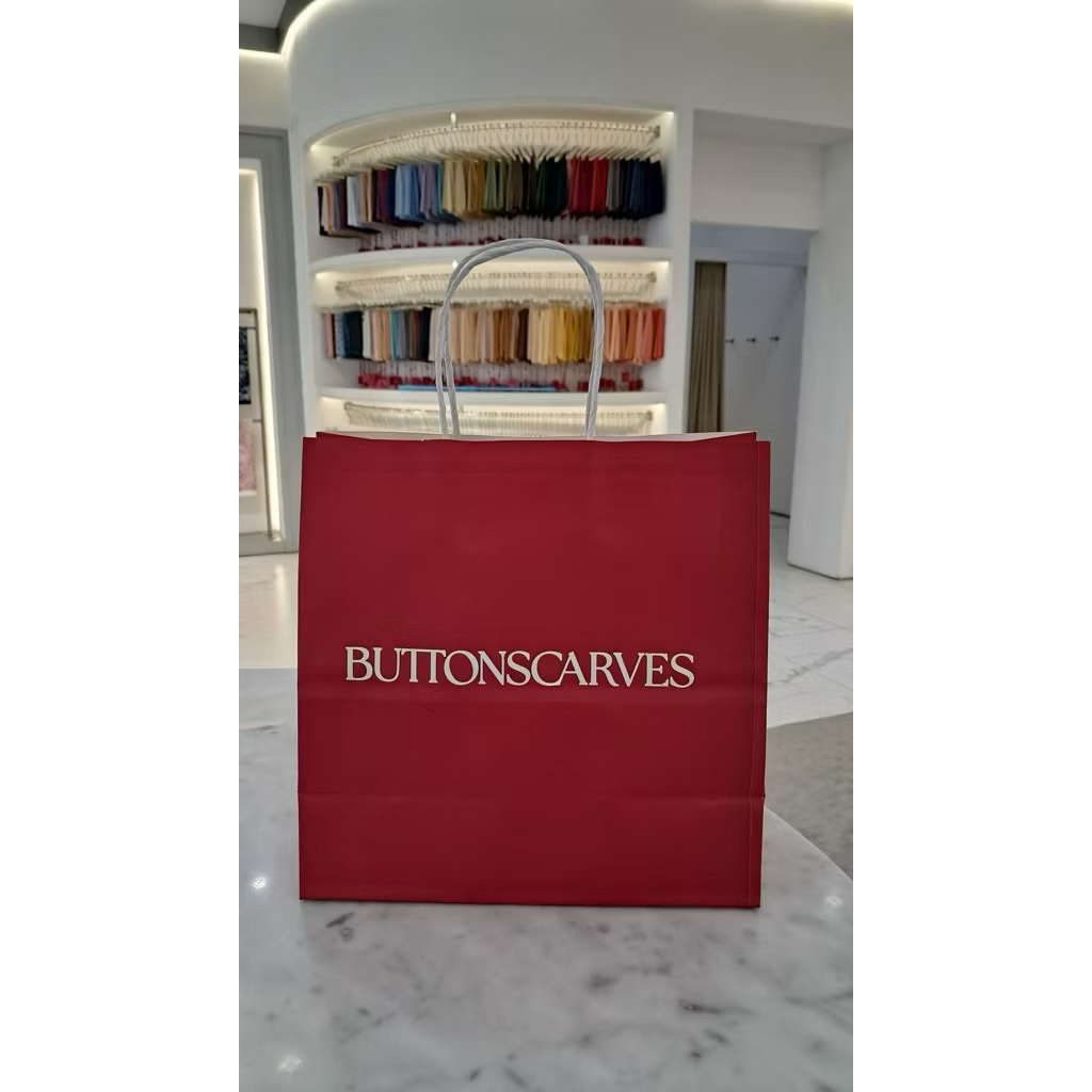 Paper Bag / paperbag Buttonscarves Original PINK FANTA