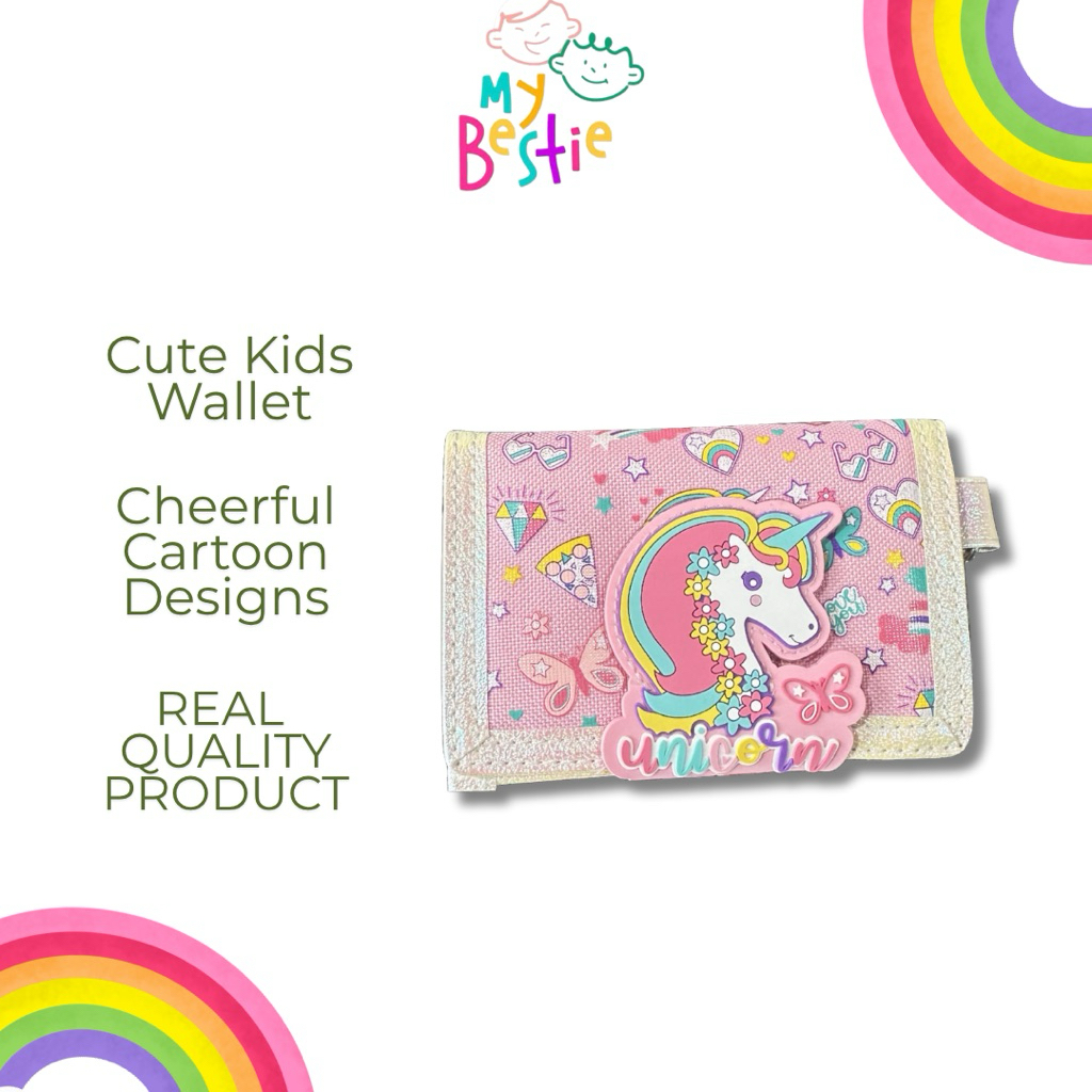 MyBestie Dompet Anak/ Dompet Anak Lipat 2 Motif Lucu U2062