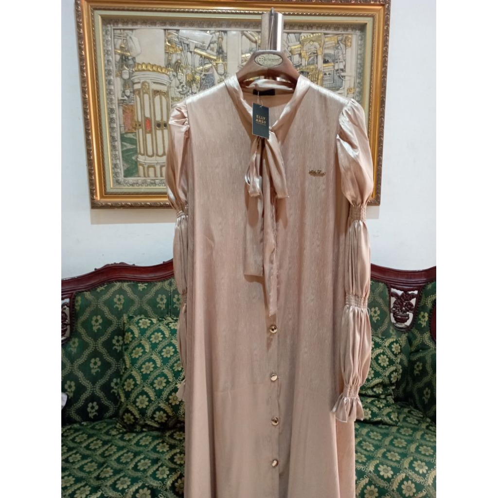 GAMIS MEWAH GOLD BY ELLY ARSY