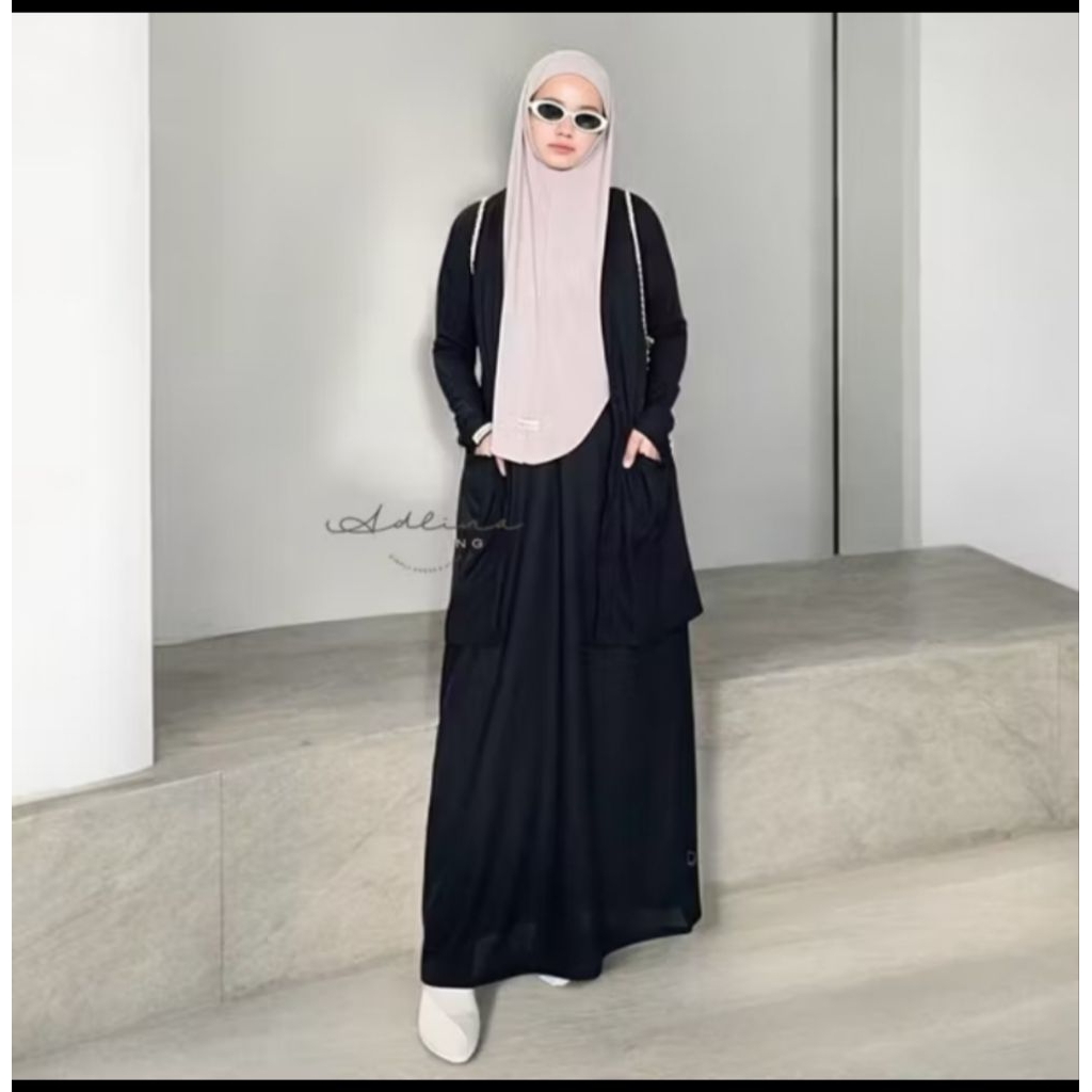 Jasmise Gamis Outer - Sheinina Set Cardigan Adlina Clothing