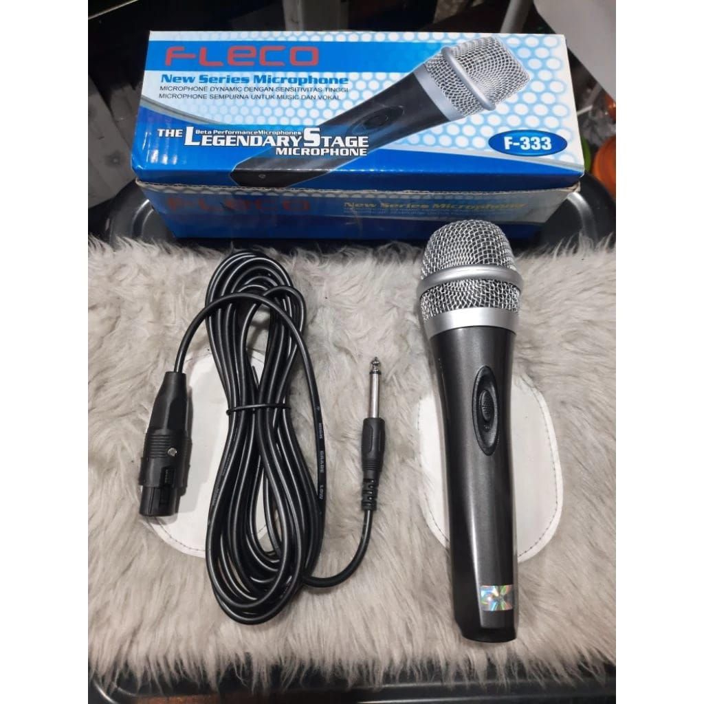 Microphone kabel fleco f-333/mic kabel bagus suara jernih/Microphone kabel bagus fleco