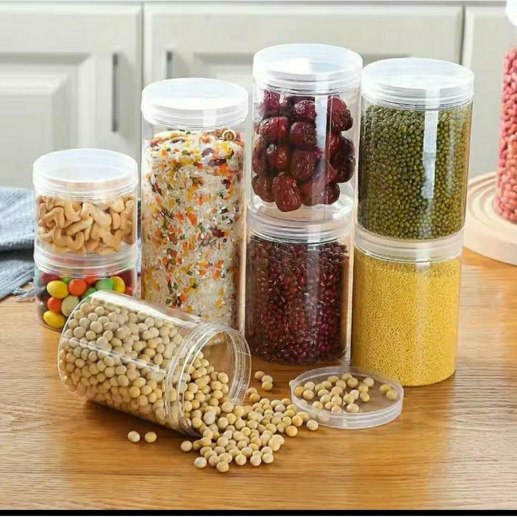 toples kaca/toples makanan/bumbu dapur tutup kaca