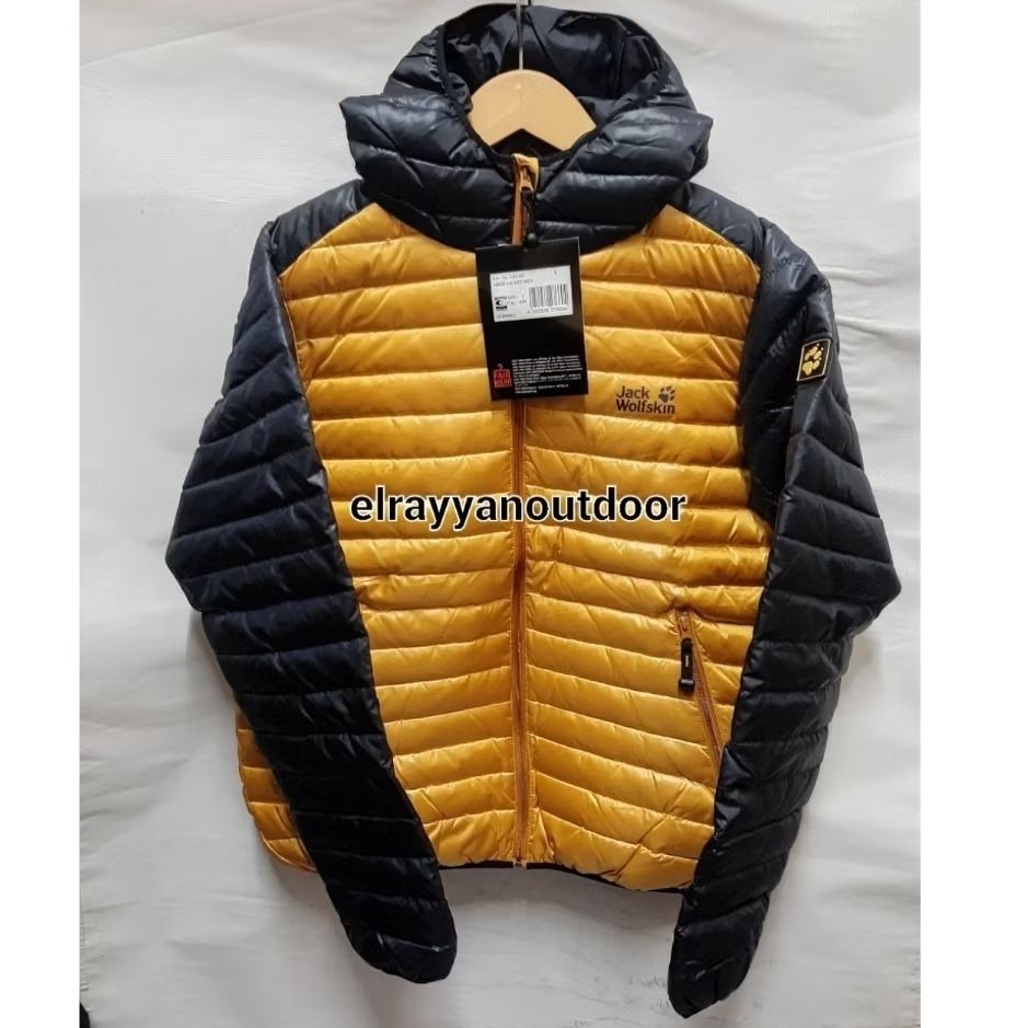 JAKET GUNUNG/HIKING/OUTDOOR JACK WOLFSKIN ARGO JACKET MENS YELLOW/BLACK
