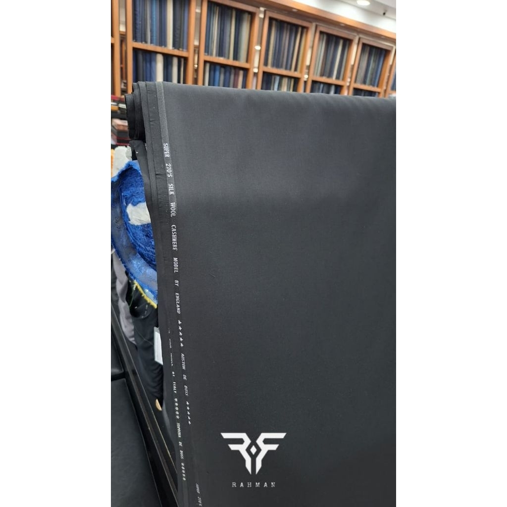 Kain Hitam semi Wool premium , Jas , Celana , PDH ,kemeja