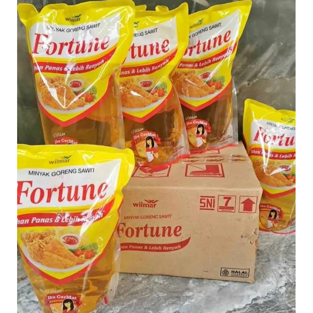 minyak Fortune Pouch 2L 1 dus murah