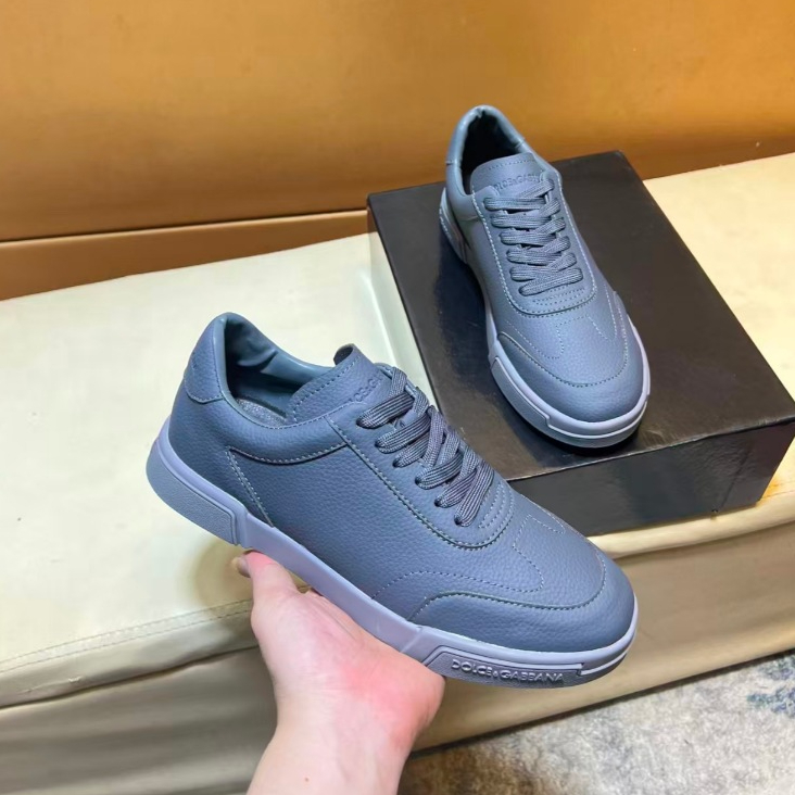Dolce&Gabbana's new casual men's shoes, cowhide sneakers, comfortable flat running shoes