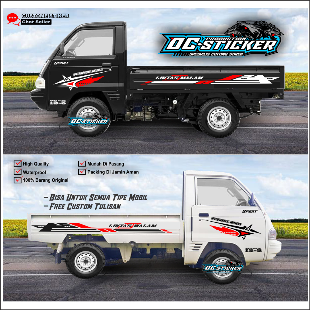 Stiker Mobil Pick Up suzuki futura Stiker Pick Up Colt T 120ss New Carry Futura terlaris 01