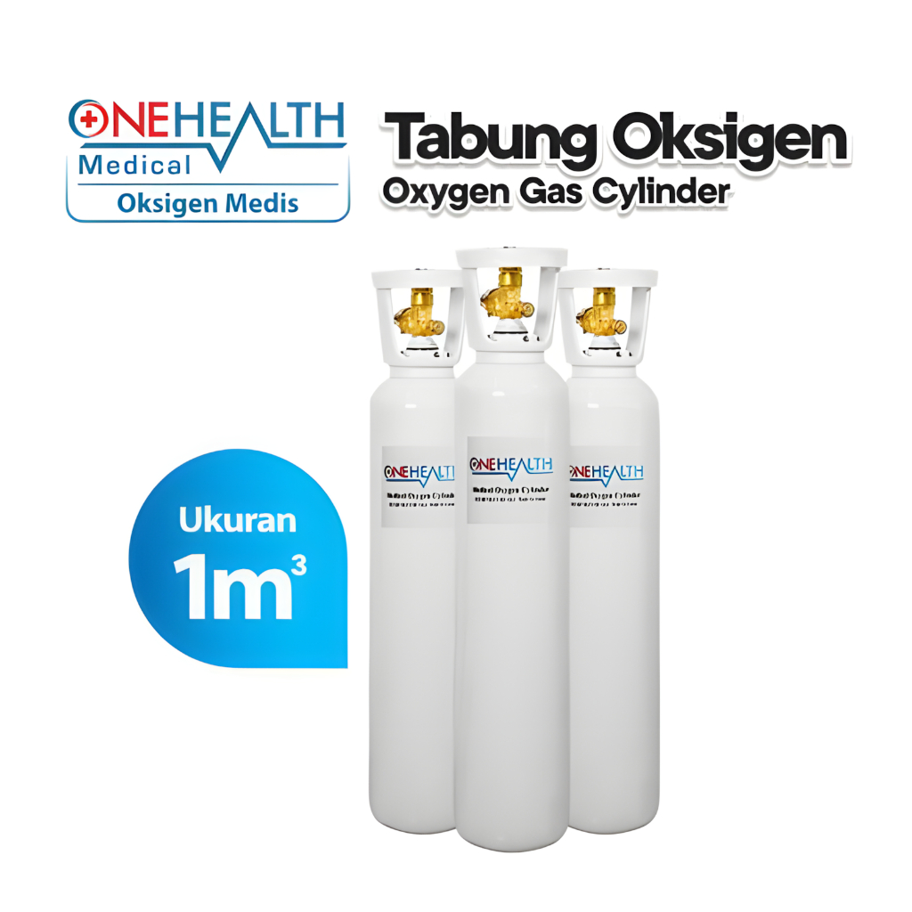 Tabung Oksigen 1m3 Isi Ulang Cocok untuk Asma Paru-paru TBC