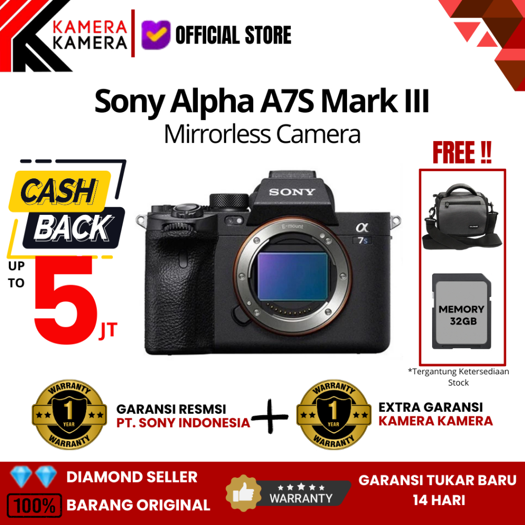 SONY Alpha A7S III A7SIII A7S MARK III Body - GARANSI RESMI- Body Only
