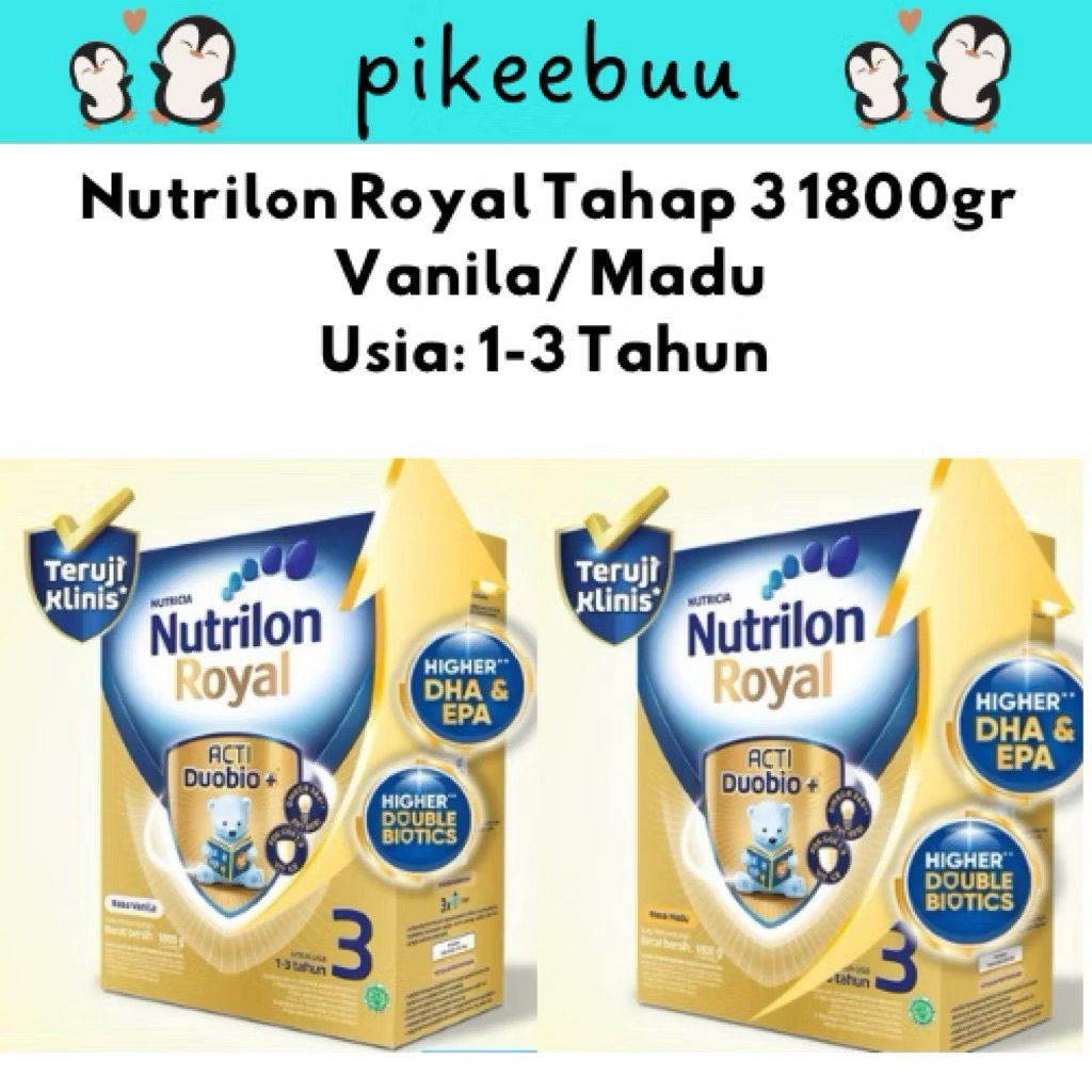 Nutrilon Royal 3 / Nutrilon Royal 3 Vanila / Nutrilon Royal 3 Madu / Nutrilon Royal 3 Vanila - Madu 