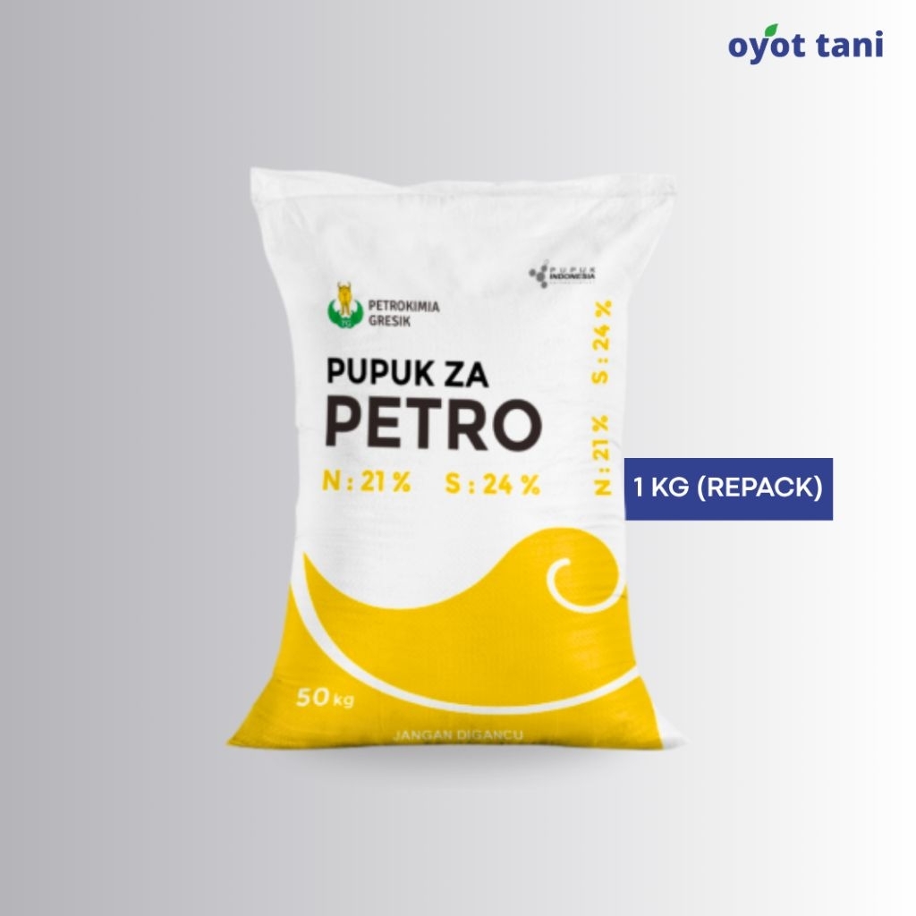 Pupuk ZA Petro 1 kg (Original-Repack) | Pupuk Amonium Sulfat Kandungan Nitrogen (N) 21% & Sulfur/Bel