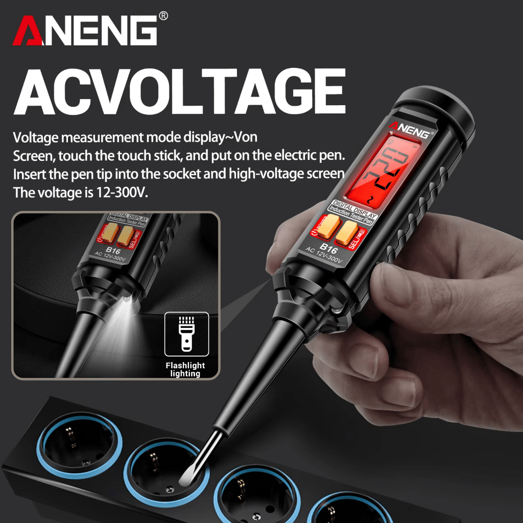 (NEW) ANENG B16 Tespen Cek Kabel Putus Digital Multimeter MultiTester AC DC Voltage NCV Multifungsi