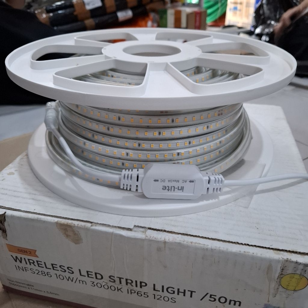 LED STRIP INLITE WARNA WARM WHITE HARGA ECER PERMETER