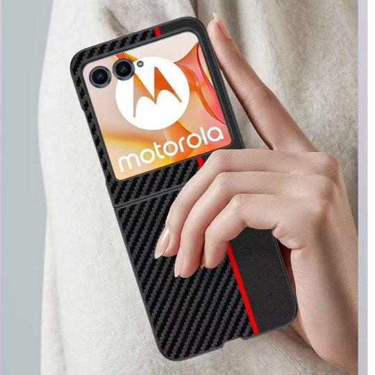 FERZIA - SOFT CASE HP MOTOROLA RAZR 50 / 60 SILIKON KULIT CARBON GARIS CASING HANDPHONE