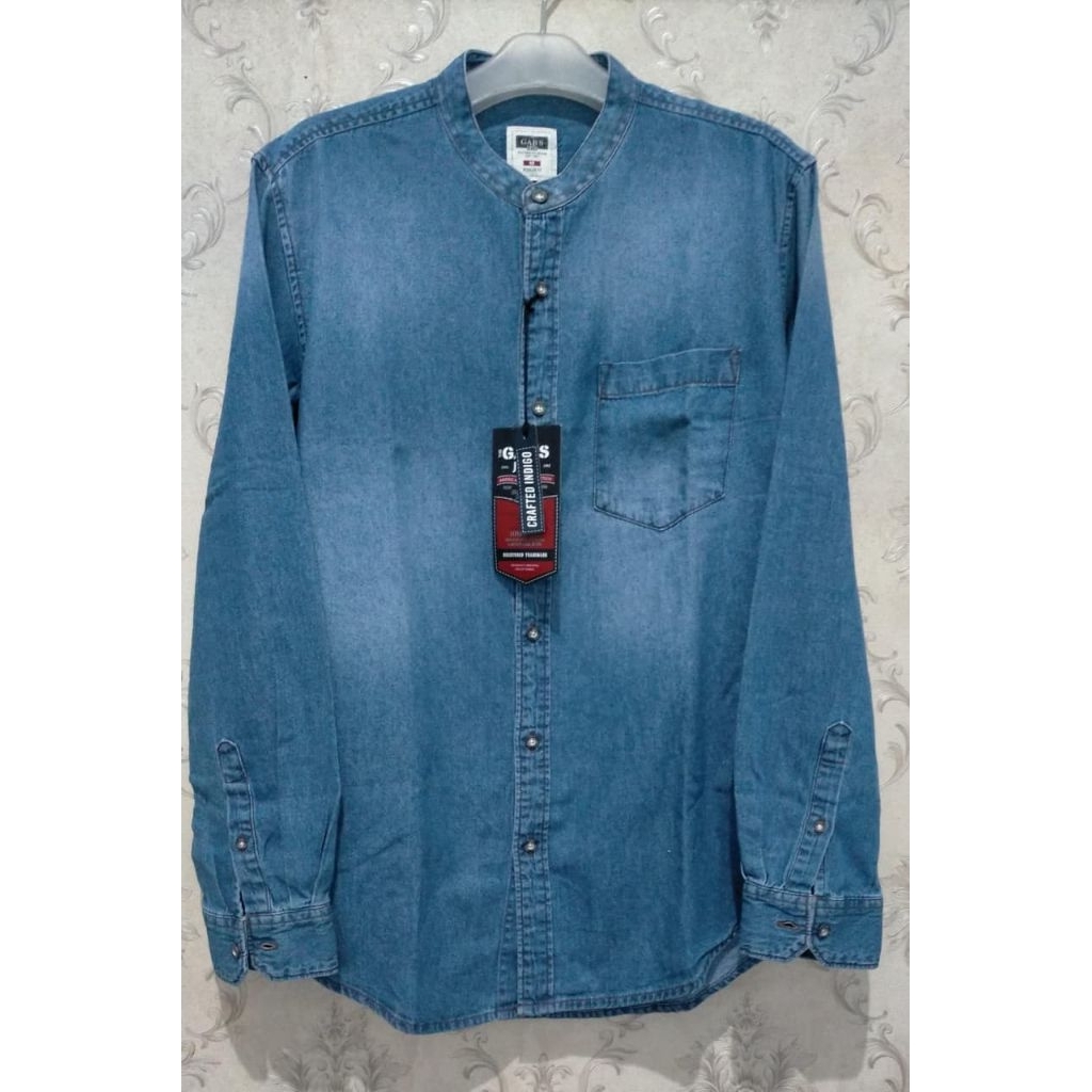Taqwa/kemeja jeans pria lengan panjang original Gabrielle