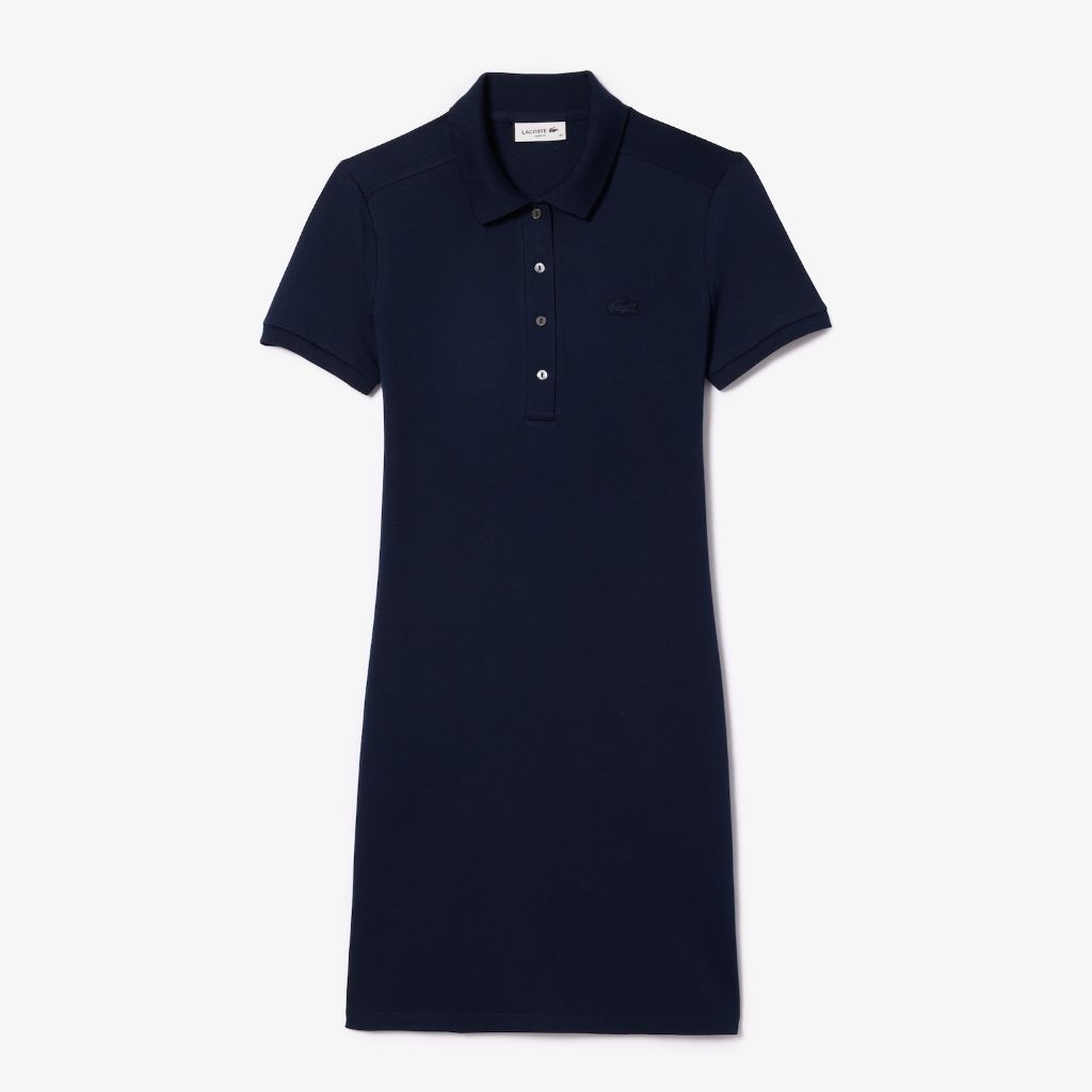 Lacoste Women's Stretch Piqué Polo Dress Wanita