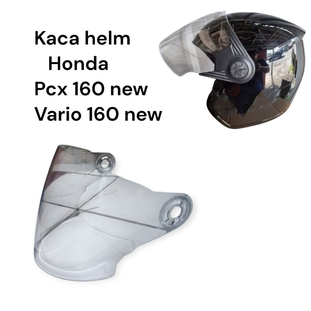 KACA VISOR HELM HONDA ORIGINAL PCX NEW VARIO NEW 160 TRX -3 CLEAR BENING