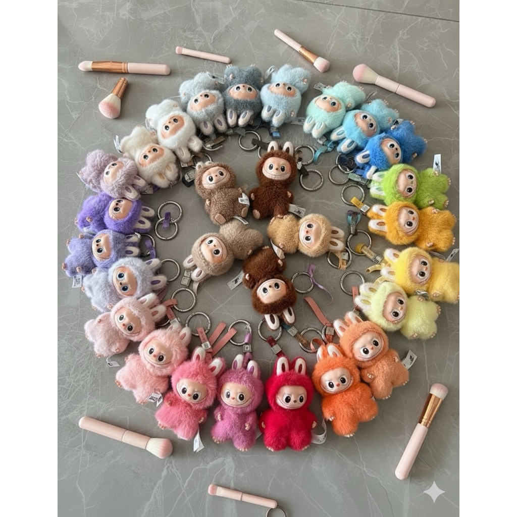 [READY STOCK INSTANT] LABUBU MINI FOR LOVE A B C D E F G H I J K L M N O P Q R S T U V W X Y Z BRUSH