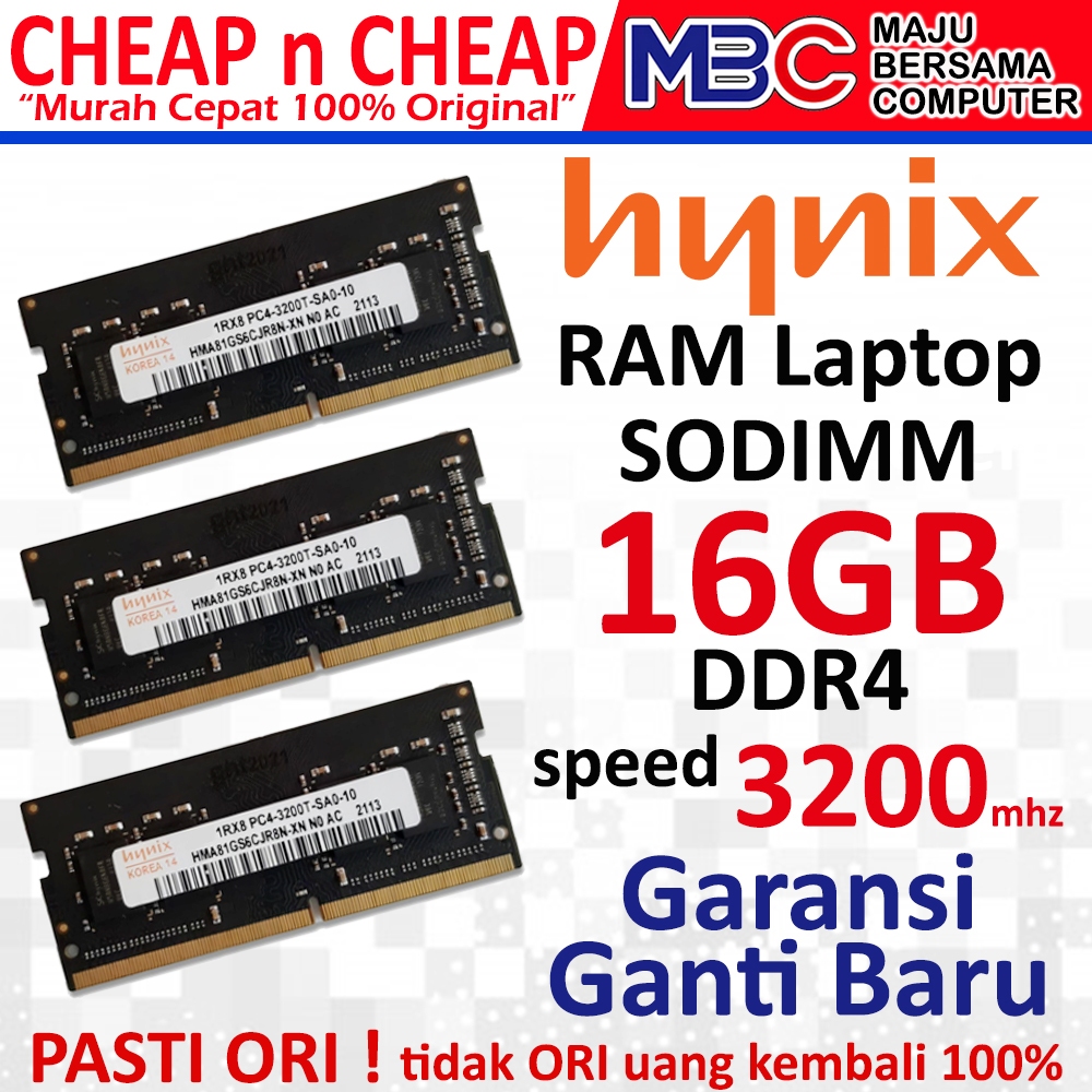 Ram Laptop HYNIX DDR4 16GB 3200mhz - Sodimm Memory Laptop Notebook 4GB 8GB 16GB