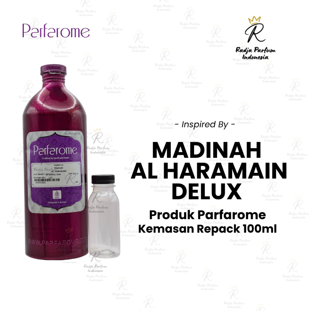 Bibit Parfum Madinah Al Haramain Parfarome (Delux) Repack Murni 100 ML
