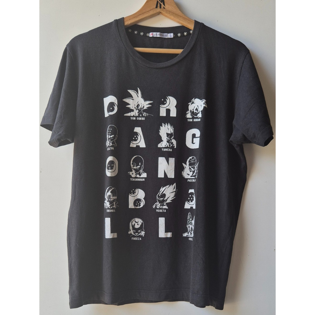 UNIQLO UT Dragon Ball Graphic T-Shirt Black Kaos Kaos Oblong Lengan Pendek