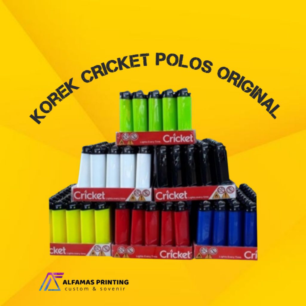 korek cricket polos/korek criket roda/korek gas/korek promotin
