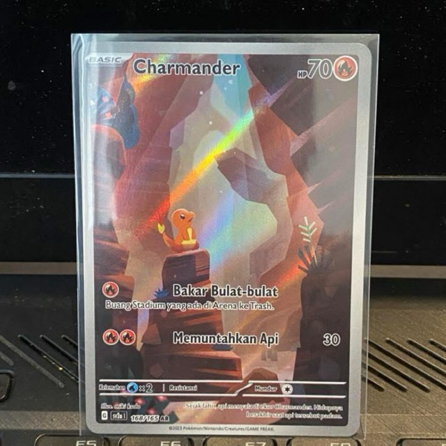 Charmander AR 168/165 TCG Pokemon 151 Indonesia 2023