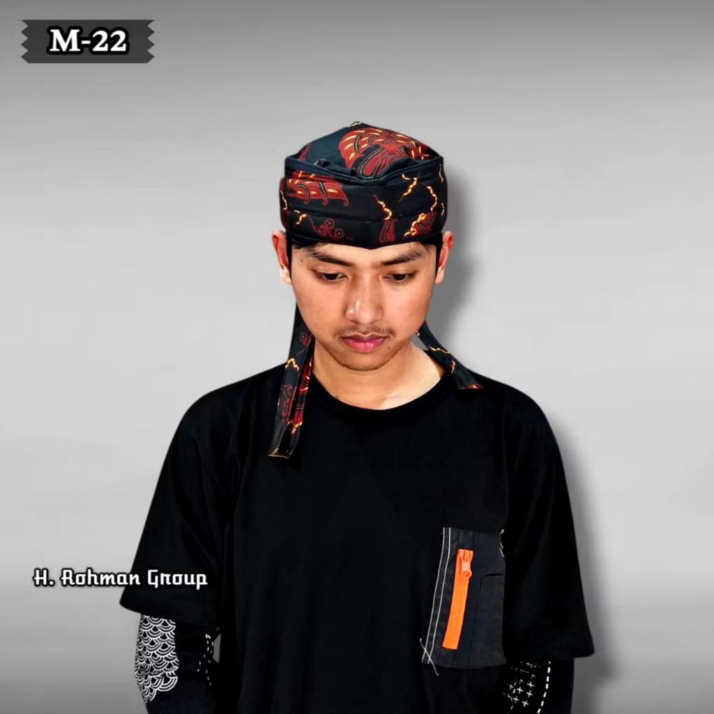 Blangkon Jawa Batik / Blangkon Sunda Jawa Jogja Bali Model Peci Imamah Praktis Siap Pakai / Blangkon