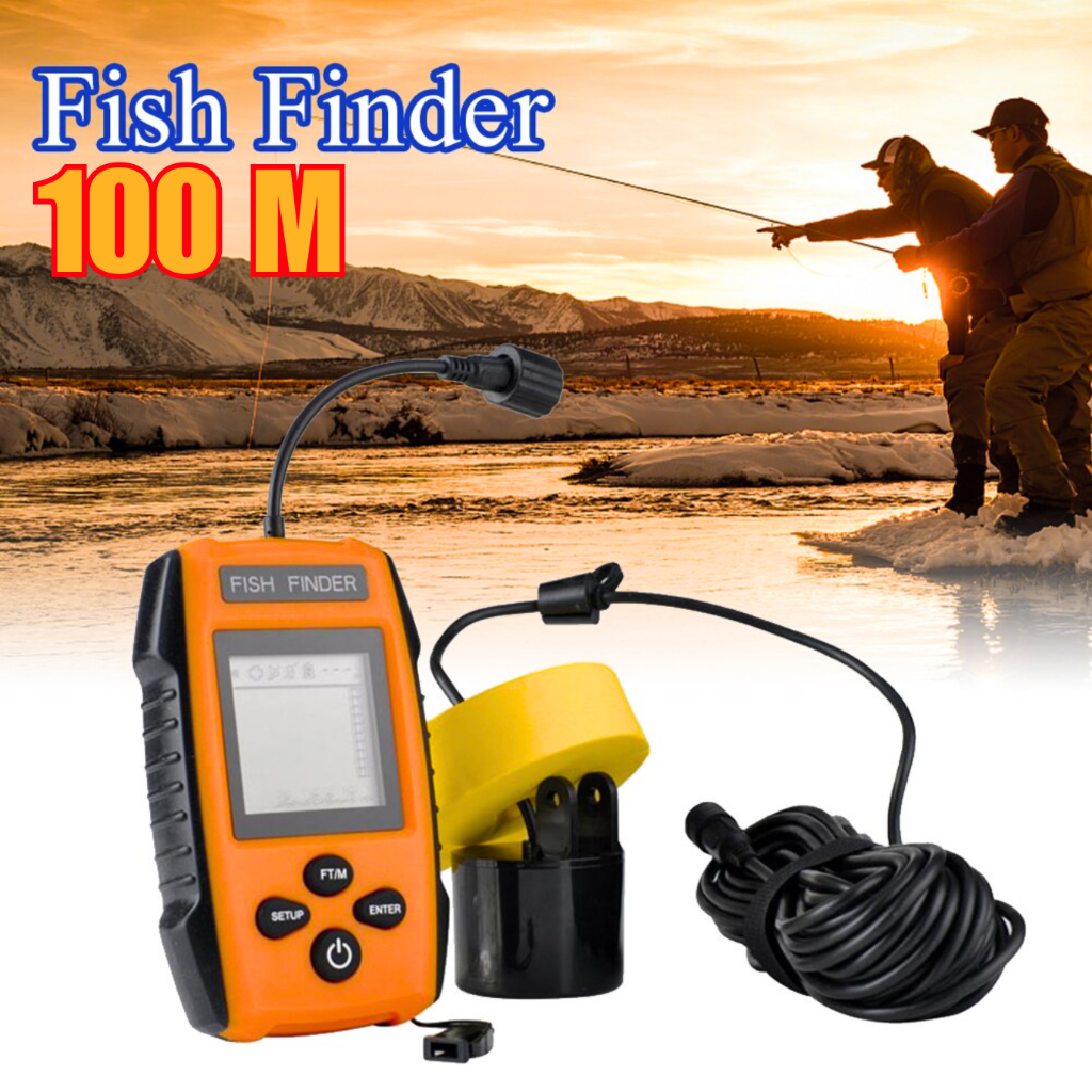 PROMO Alat pelacak pendeteksi ikan di laut Portable Fish Finder 2.0 Inch Display TL 88E