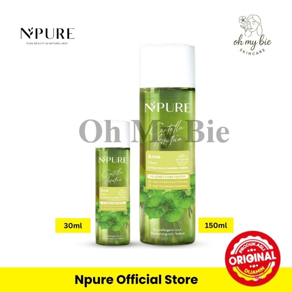 NPURE Official Store | Toner Npure 30ml & 150ml Centella Asiatica | Npure Cica Toner | Toner Wajah