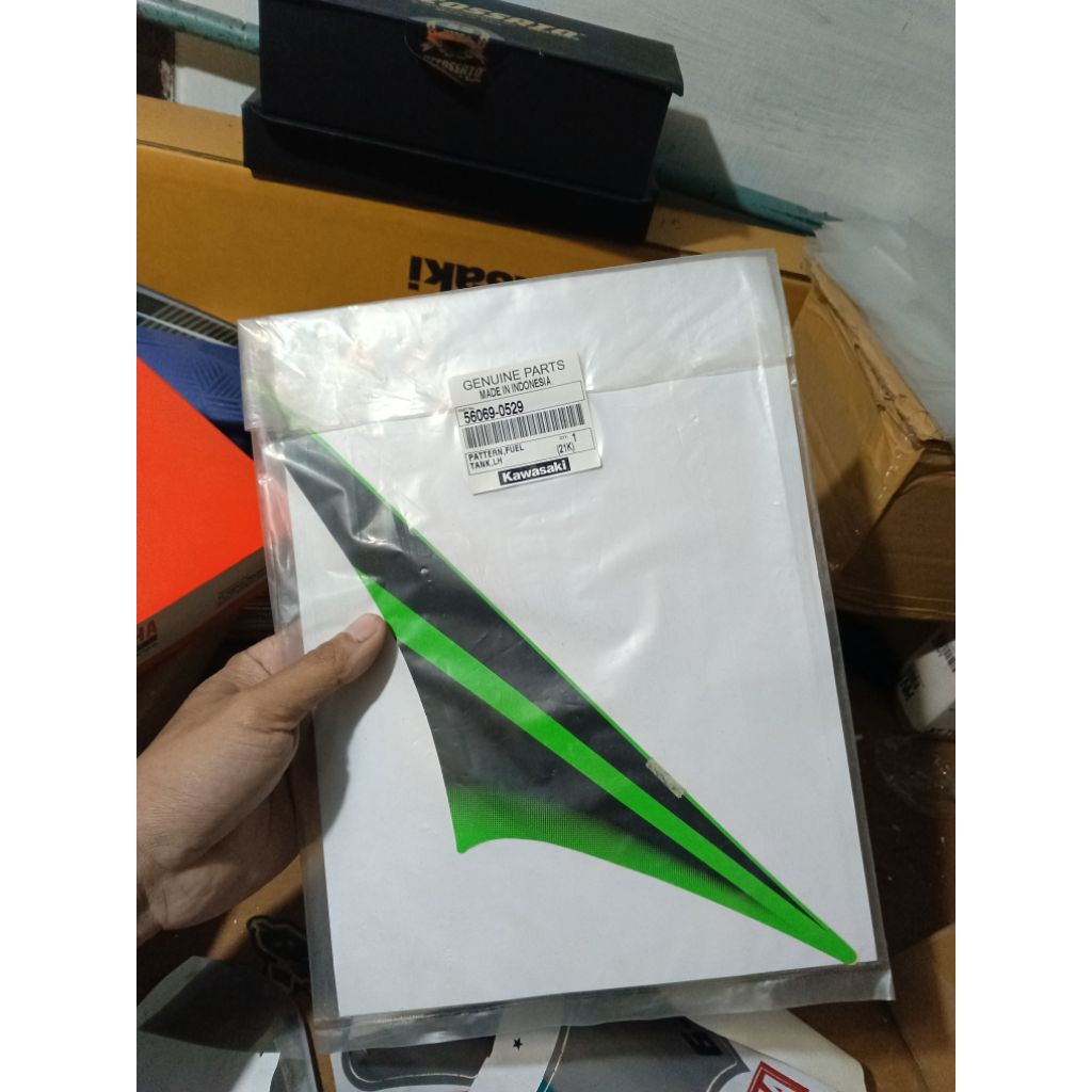 Stiker Stroping Decal Ninja RR SE 2011 Original. Bagian tangki sebelah kiri