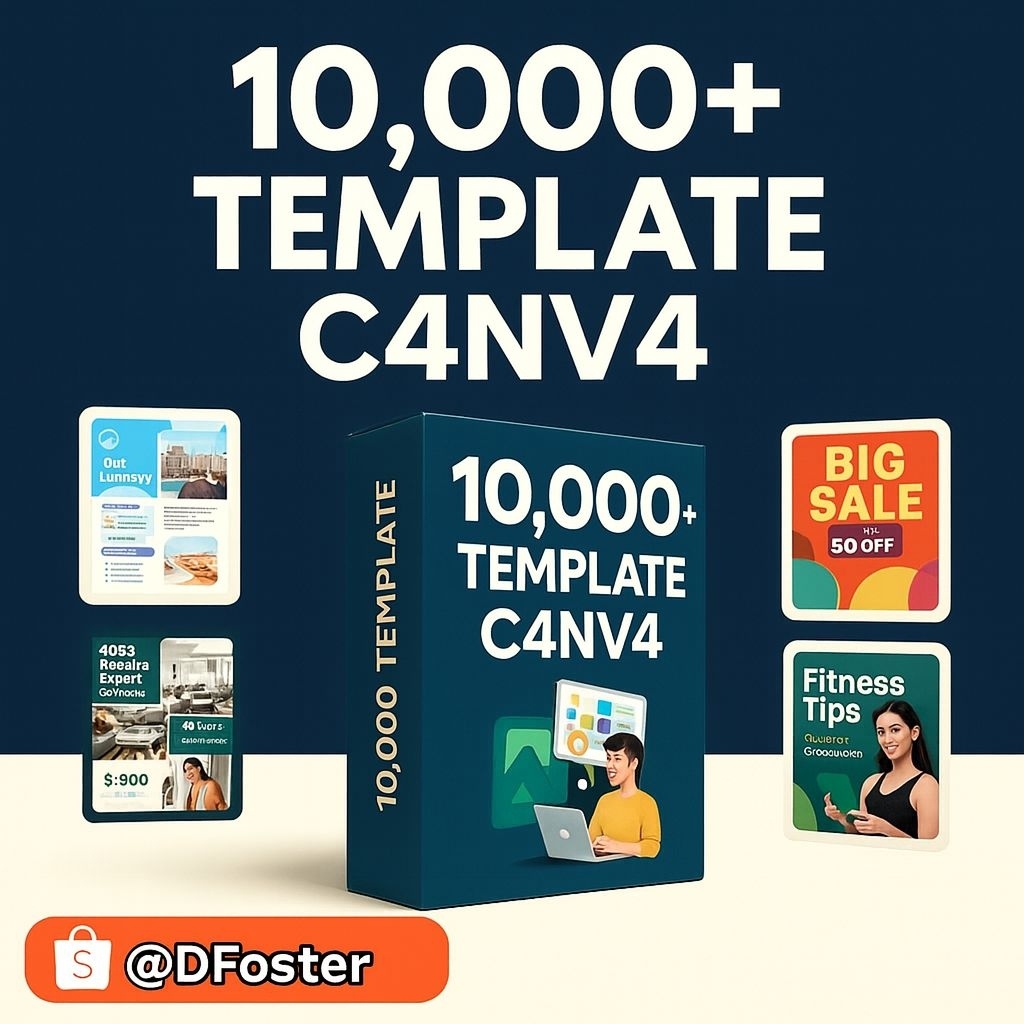 [PROMO] PAKET 10,000+ Canva Template Bundle PLR 2026 - BISA DIJUAL KEMBALI