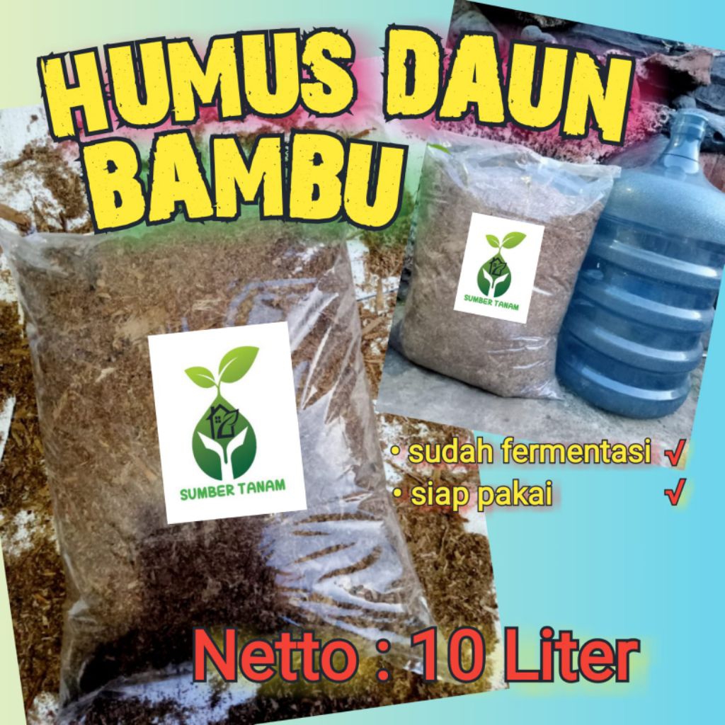 HUMUS DAUN BAMBU / DAUN BAMBU FERMENTASI / 10 LITER MUNJUNG