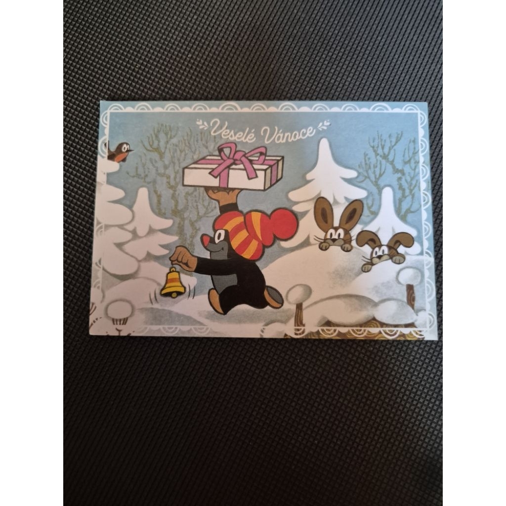 kartu pos natal illustration krtek/illustration postcard